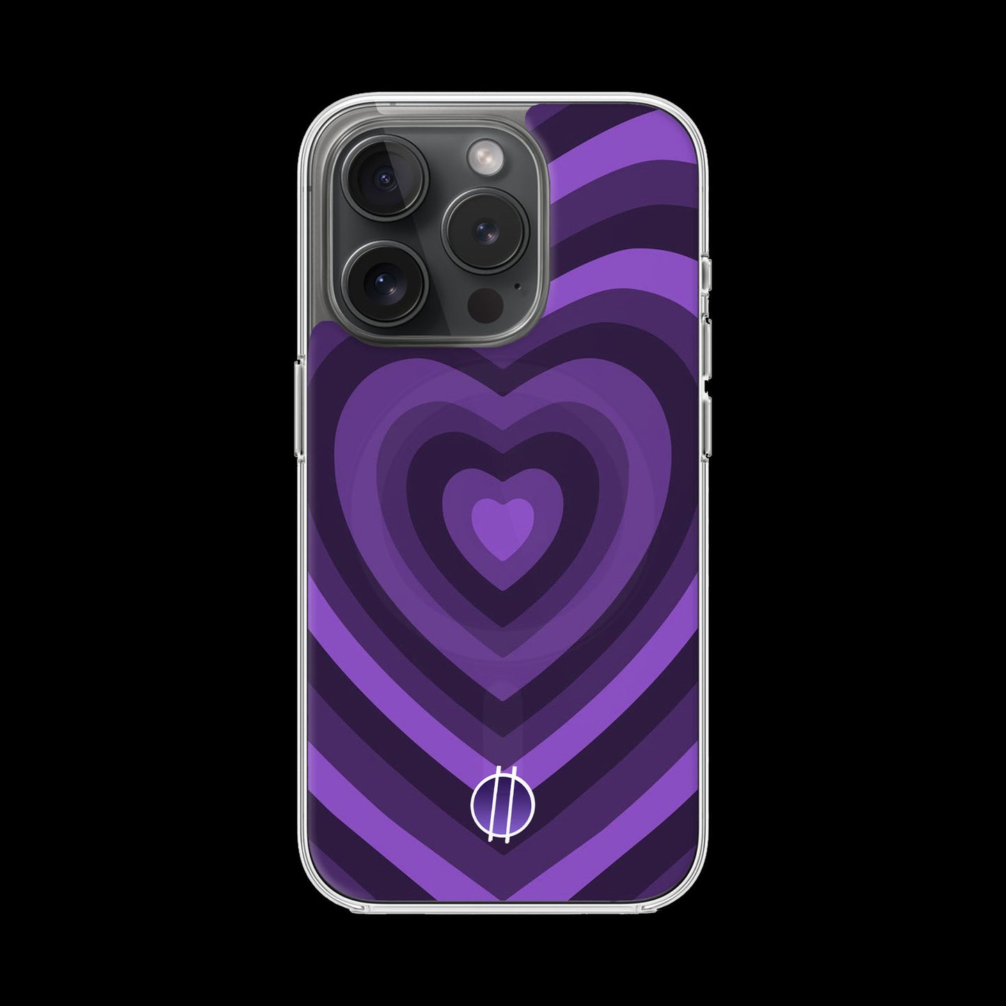 Purple Hearts Crystal MagSafe Case