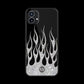 Retro Glitter Flames | Glass Case