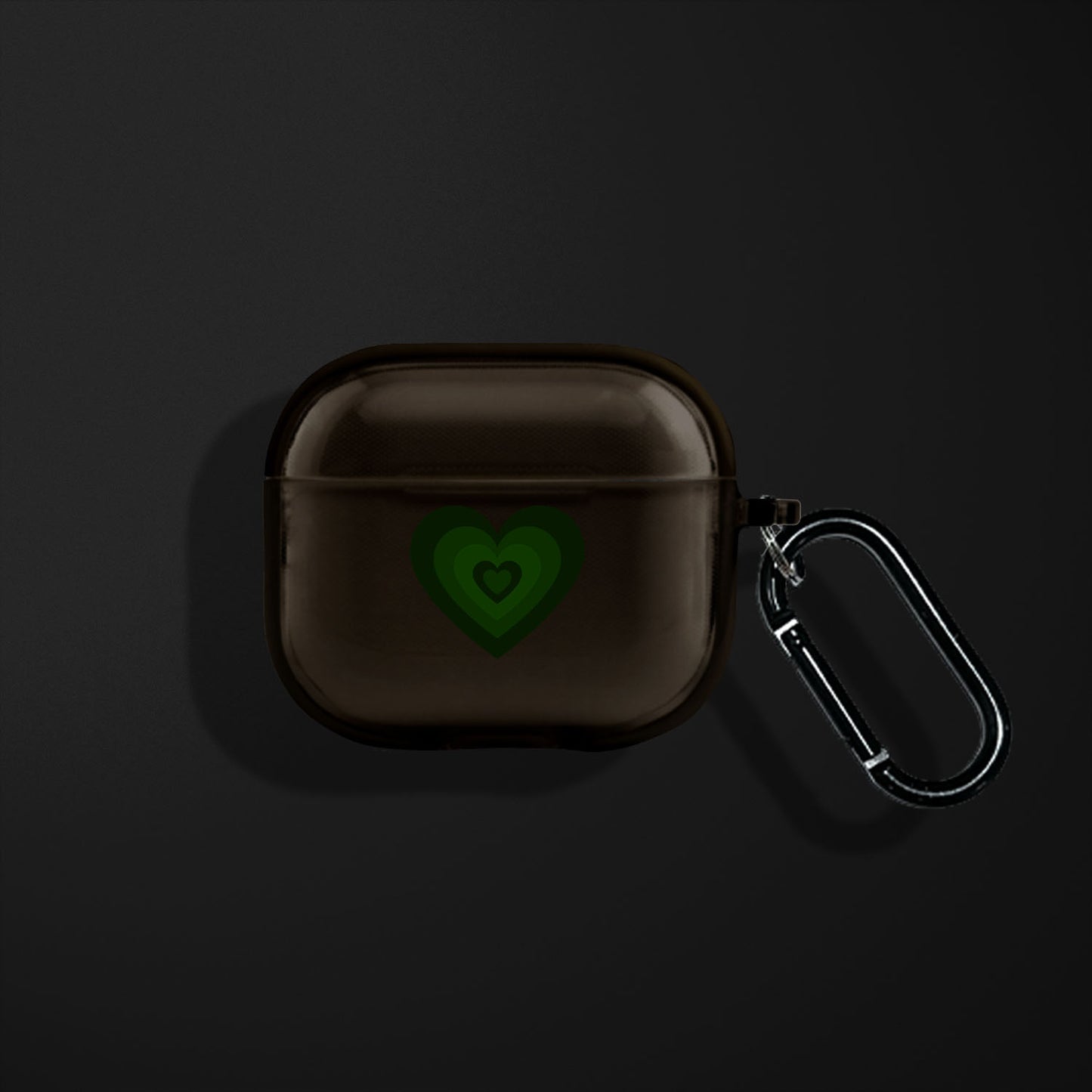 70s Green Hearts AirPods Case