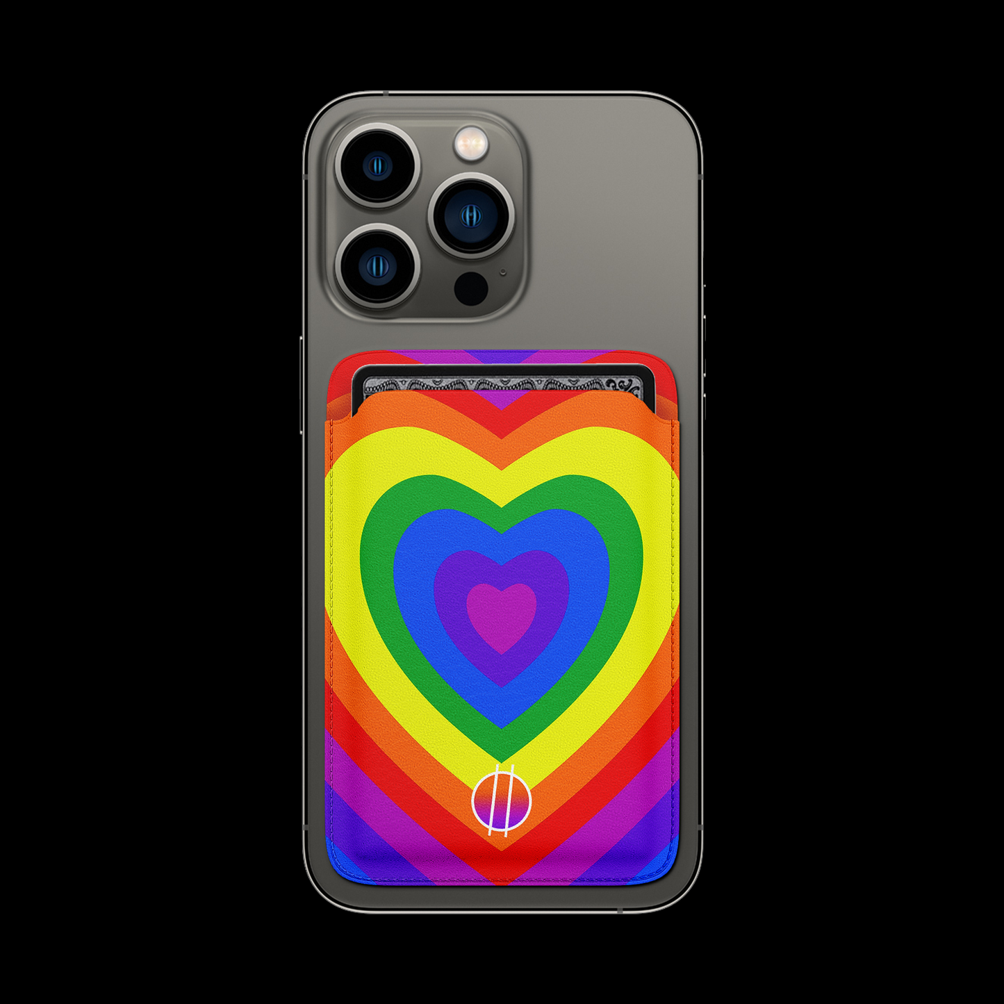 Pride Rainbow Hearts MagSafe Wallet